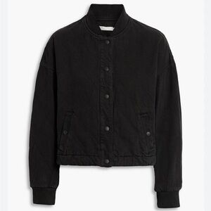 Rag&bone Classic Quilted Black Bomber—black